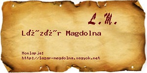 Lázár Magdolna névjegykártya